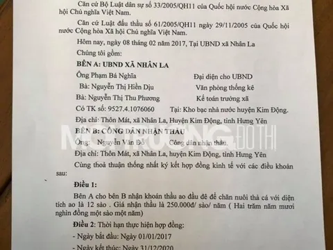 Cần làm rõ việc Phó Chủ tịch HĐND xã Nhân La xây nhà trên đất ao?